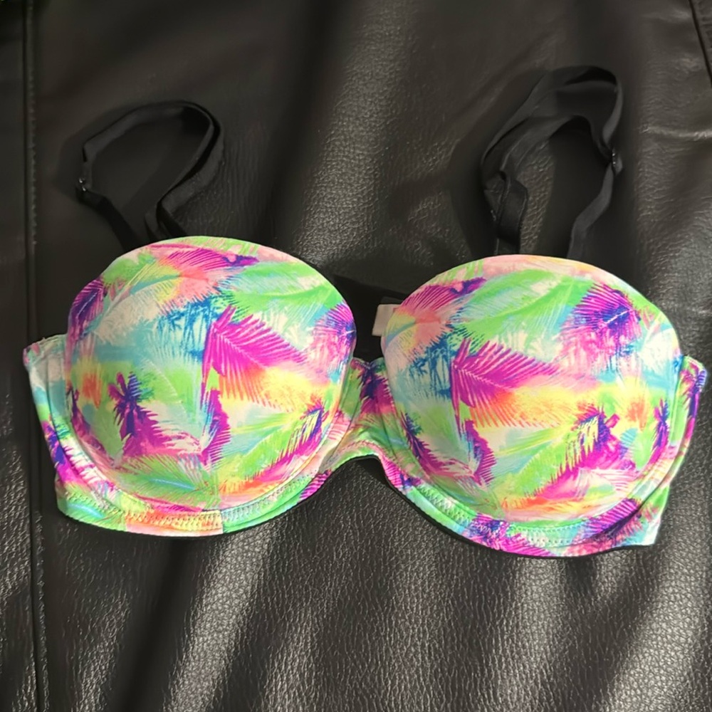 PINK Wear Everywhere Multi-Way Push Up Bra! Size: 34B Multi-Colored Like New!